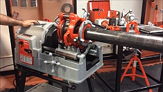 Использование резьбонарезной головы со ступенчатой регулировкой Ridgid 141 NPT R