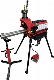 Накатка желобков для муфт желобонакаточным станком Remmers Mustang 2"-6"