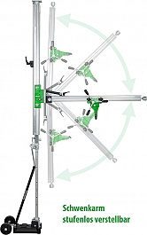 Поворотный кронштейн универсальной станины для алмазного бурения Eibenstock USD 182 Up-Side-Down