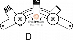 Сегмент D роторного трубореза для полиэтиленовых труб Reed In-Line Rotary Pipe Cutter PLAS4PE